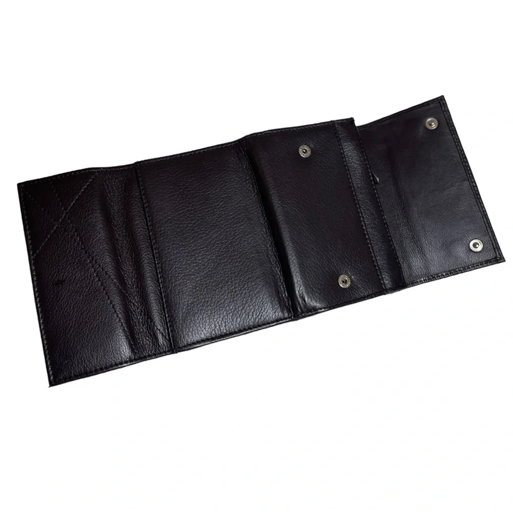 UK Springvale Brown Genuine Leather Fold Wallet w/ Multiple Pockets & Slots